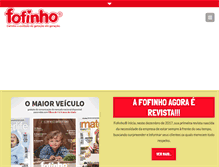 Tablet Screenshot of fofinho.com.br